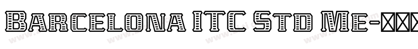 Barcelona ITC Std Me字体转换